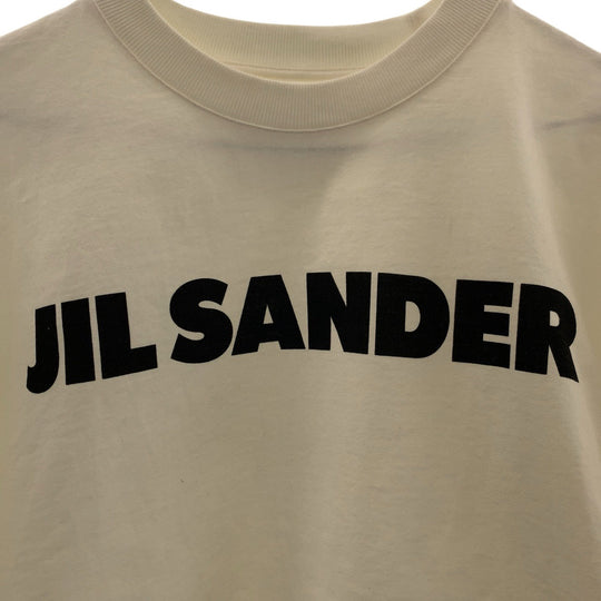 JIL SANDER Short sleeve T-shirt cotton white Short sleeve T-shirt crew neck Women S Used Authentic
