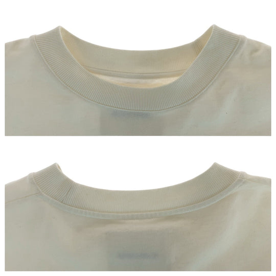 JIL SANDER Short sleeve T-shirt cotton white Short sleeve T-shirt crew neck Women S Used Authentic