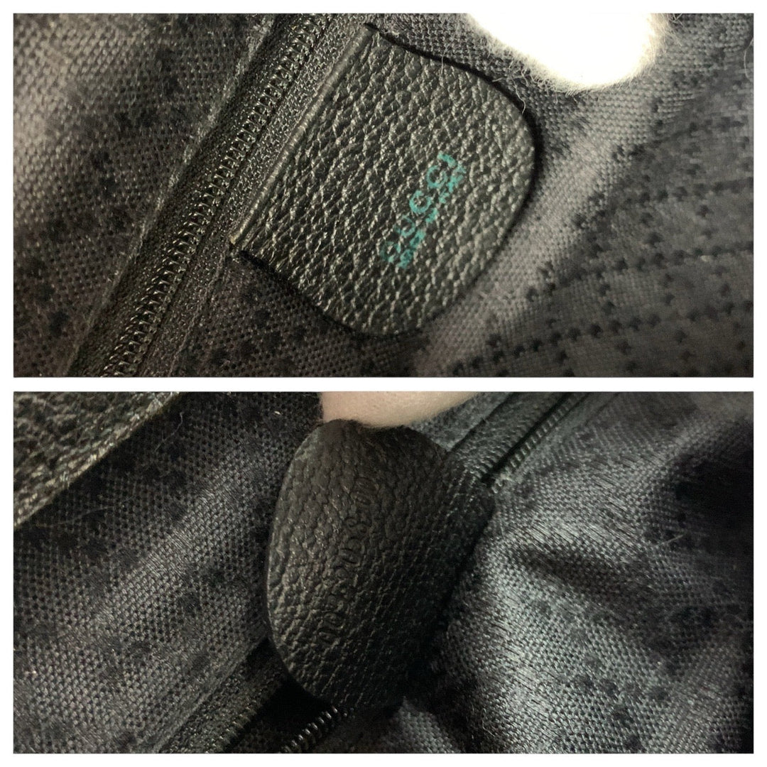 GUCCI Backpack 003 2058 0016 Suede, Leather black Backpacks & Daypacks Backpacks Bamboo Women Used Authentic