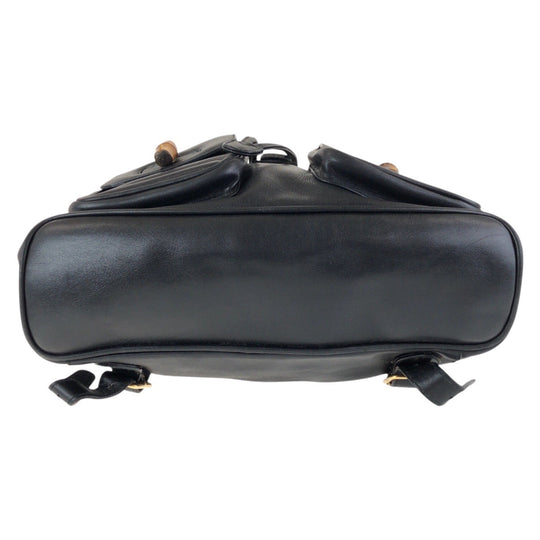 GUCCI Backpack 003 2058 0016 leather black Backpacks & Daypacks Backpacks Bamboo Women Used Authentic