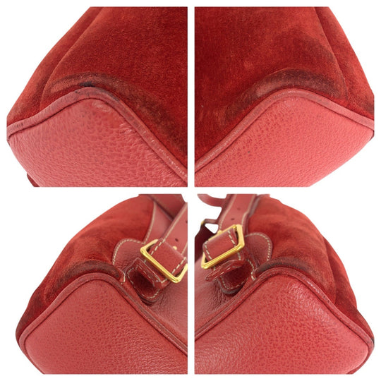 GUCCI Backpack 003 1956 0030 Suede, Leather Red Backpacks & Daypacks Backpacks Bamboo Women Used Authentic