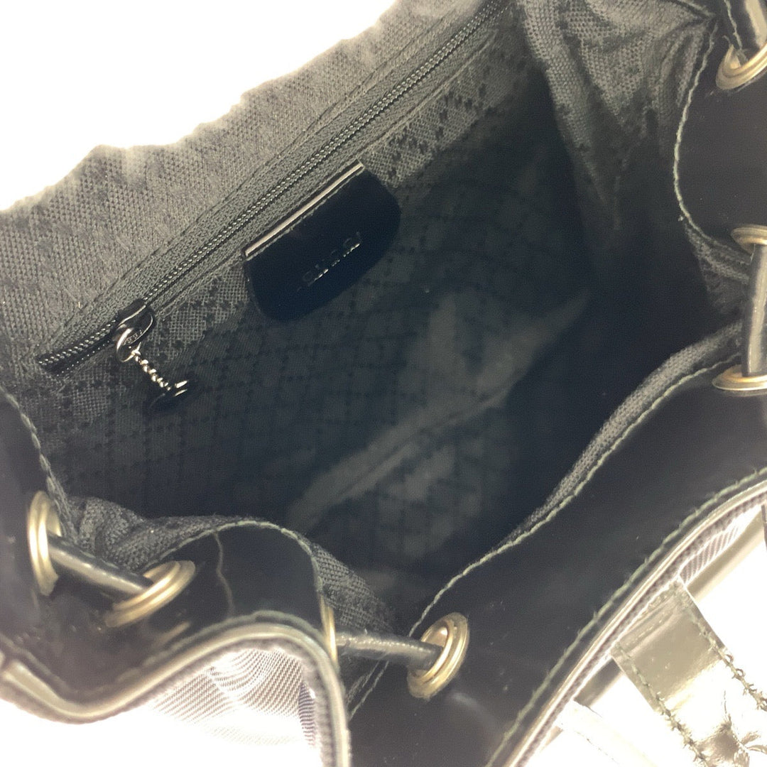 GUCCI Backpack 003 1998 0030 leather black Backpacks & Daypacks Backpacks Bamboo Women Used Authentic