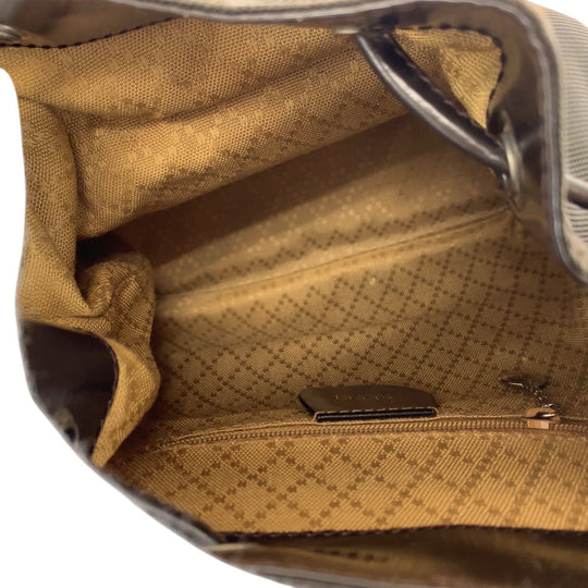 GUCCI Backpack 003 1998 0030 Canvas, enamel Brown Backpacks & Daypacks Backpacks Bamboo Women Used Authentic