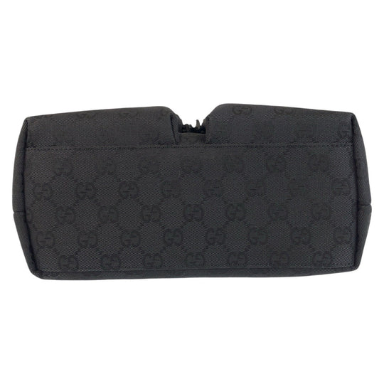 GUCCI Tote Bag 002 1080 GG canvas, leather Black black Tote Bag handbag Women Used Authentic