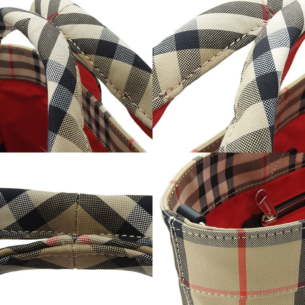 BURBERRY Tote Bag 8017740 Cotton, Polyester beige Women Used Authentic