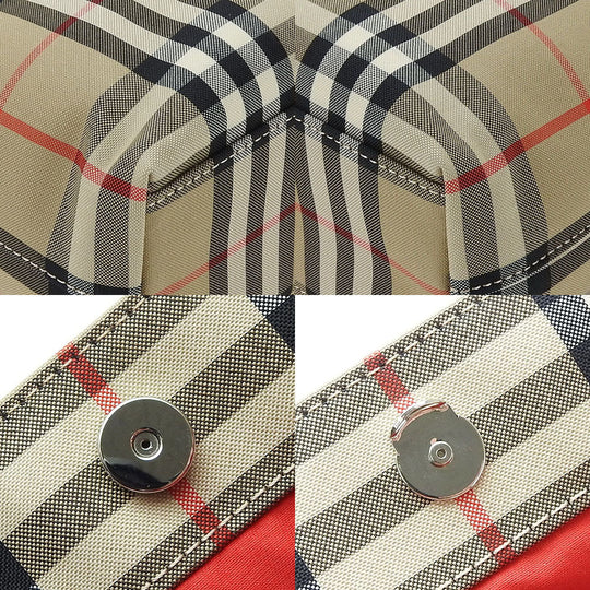 BURBERRY Tote Bag 8017740 Cotton, Polyester beige Women Used Authentic