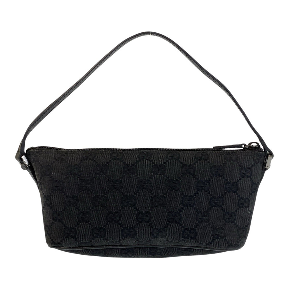 GUCCI Handbag 7198 GG canvas, leather Black black Handbag accessory pouch Women Used Authentic