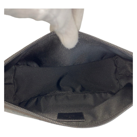 GUCCI Handbag 7198 GG canvas, leather Black black Handbag accessory pouch Women Used Authentic