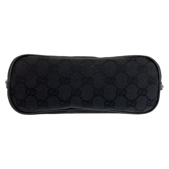 GUCCI Handbag 7198 GG canvas, leather Black black Handbag accessory pouch Women Used Authentic