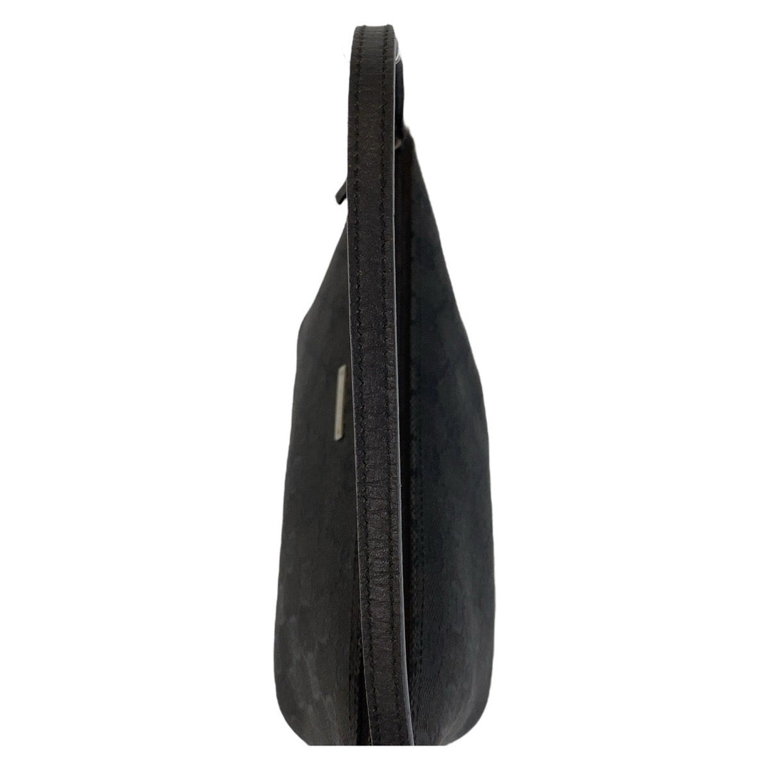 GUCCI Handbag 7198 GG canvas, leather Black black Handbag accessory pouch Women Used Authentic
