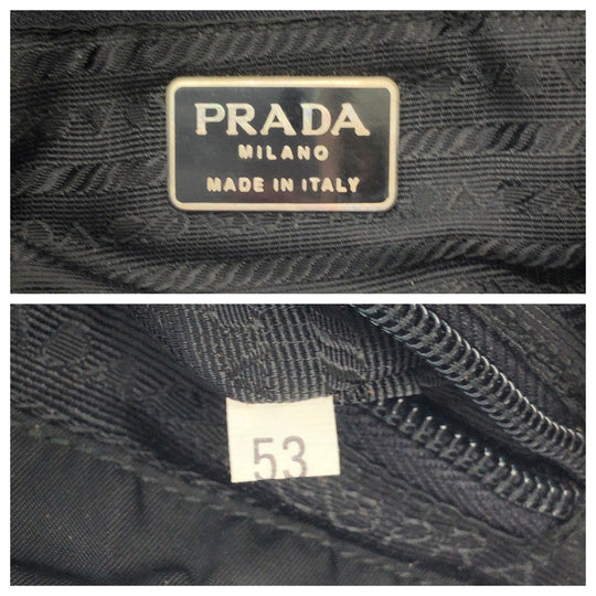 PRADA Backpack Nylon, Leather black Backpack Unisex Test Women Used Authentic