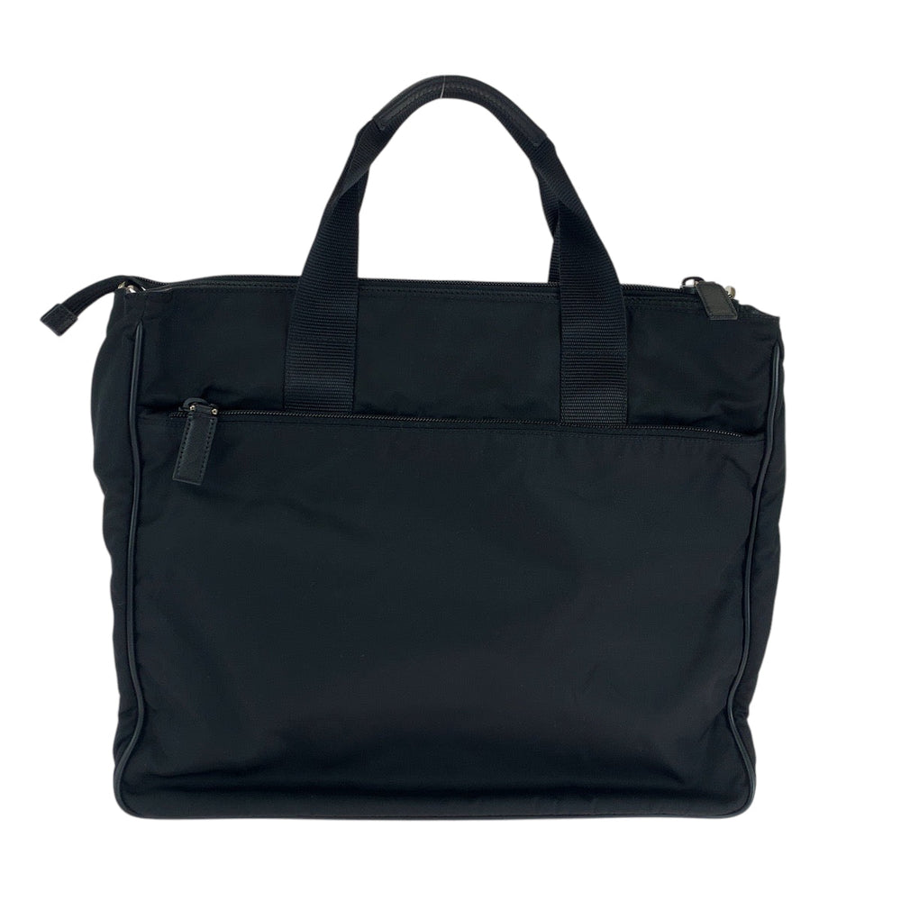 PRADA Shoulder Bag V407S Nylon black Shoulder Bag Business Bag 2way Tote Bag Test Triangle With logo mens Used Authentic