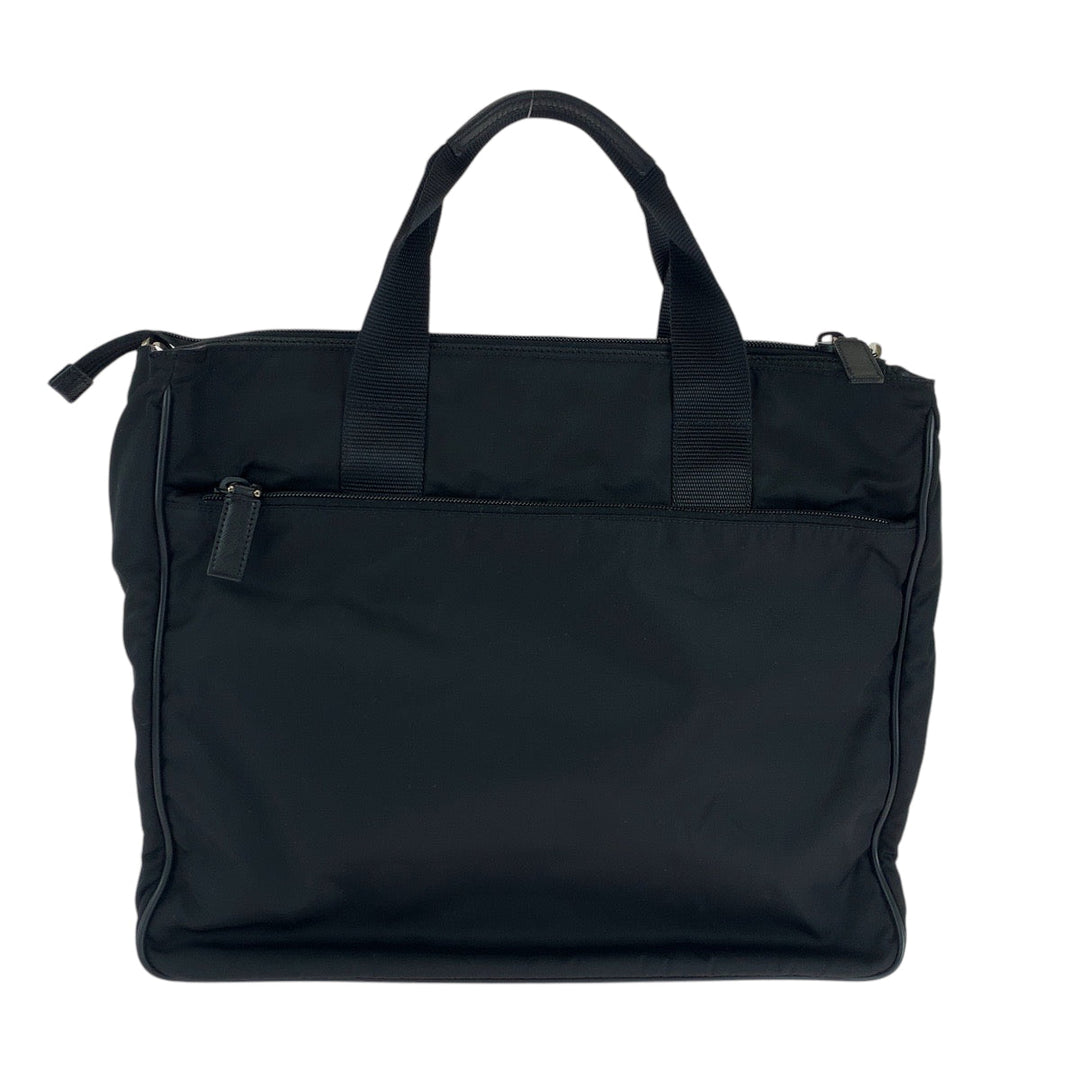 PRADA Shoulder Bag V407S Nylon black Shoulder Bag Business Bag 2way Tote Bag Test Triangle With logo mens Used Authentic