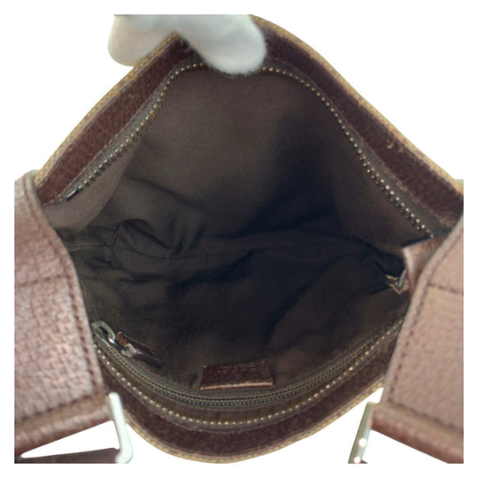 GUCCI Shoulder Bag 122793 GG canvas, leather Brown beige Shoulder Bag Messenger bag Women Used Authentic