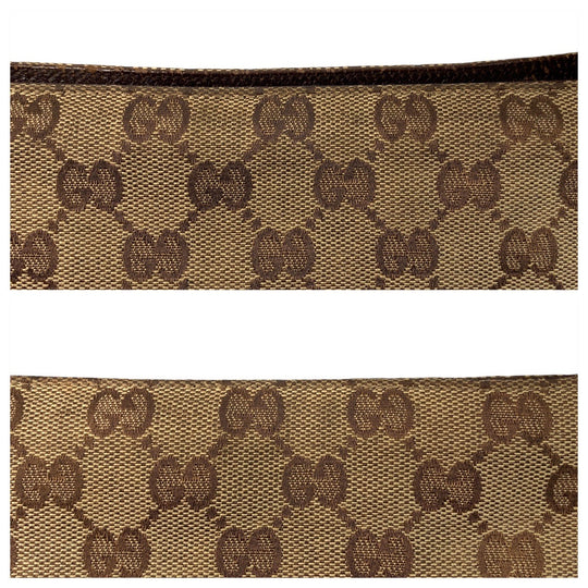 GUCCI Shoulder Bag 122793 GG canvas, leather Brown beige Shoulder Bag Messenger bag Women Used Authentic