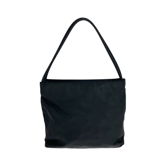 PRADA Tote Bag B6243 Nylon Black SilverMetal Tote Bag Shoulder Bag Handbag Test Triangle With logo Women Used Authentic
