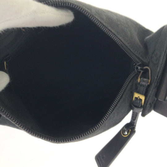 GUCCI Shoulder Bag 92699 GG canvas Black GoldMetal Hobo One Shoulder Bag Women Used Authentic