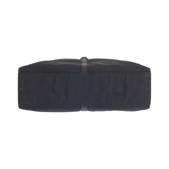 GUCCI Shoulder Bag 001 3355 Nylon Black SilverMetal One Shoulder Bag Jackie Women Used Authentic