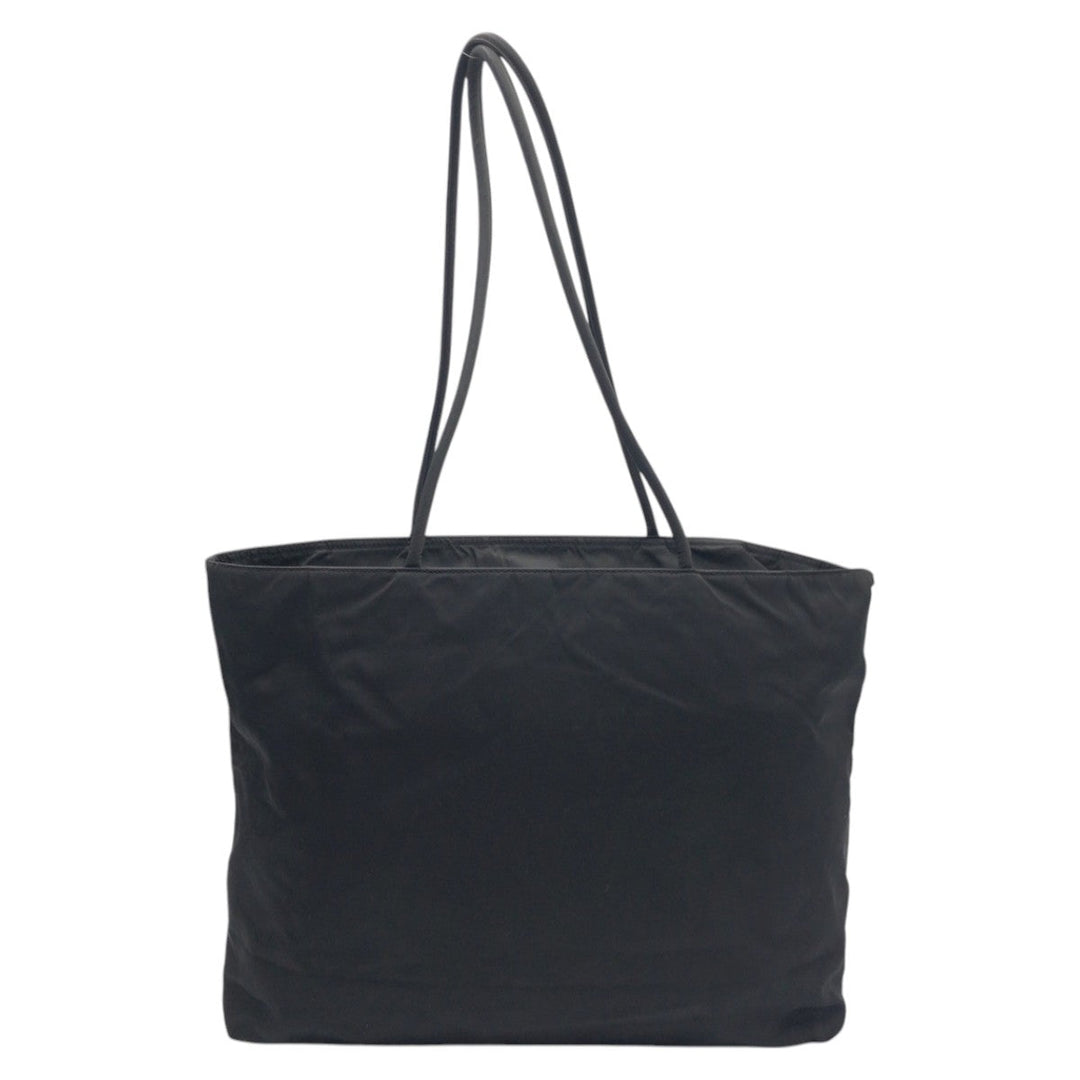 PRADA Tote Bag Nylon Black black Tote Bag Shoulder Bag Unisex Test Triangular logo Women Used Authentic
