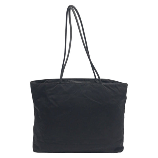 PRADA Tote Bag Nylon Black black Tote Bag Shoulder Bag Unisex Test Triangular logo Women Used Authentic