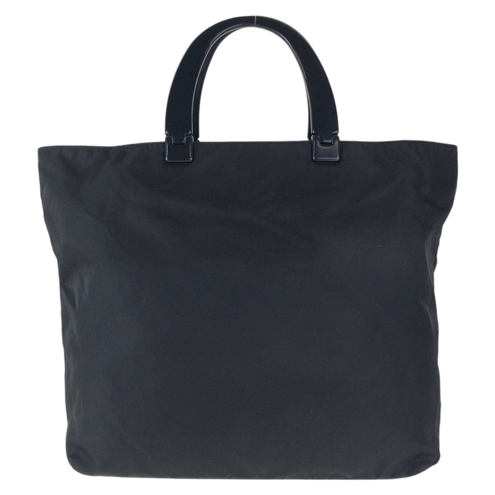 PRADA Tote Bag Nylon, Plastic Black black Tote Bag handbag Test Triangle With logo Women Used Authentic