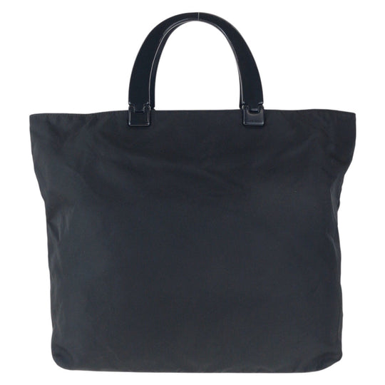 PRADA Tote Bag Nylon, Plastic Black black Tote Bag handbag Test Triangle With logo Women Used Authentic