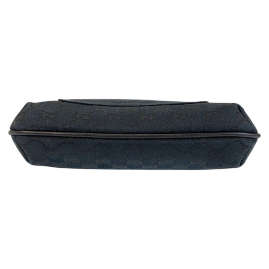 GUCCI Shoulder Bag 122793 GG canvas, leather Black black Shoulder Bag Messenger bag Women Used Authentic