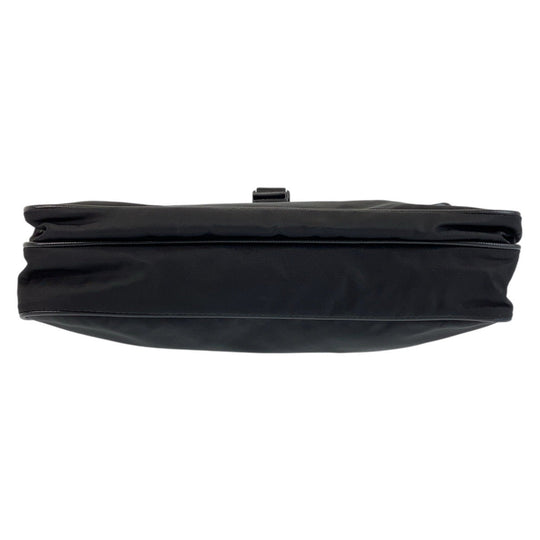 PRADA Shoulder Bag Nylon Black SilverMetal Crossbody Shoulder Bag Messenger Bag Test Triangle With logo Women Used Authentic