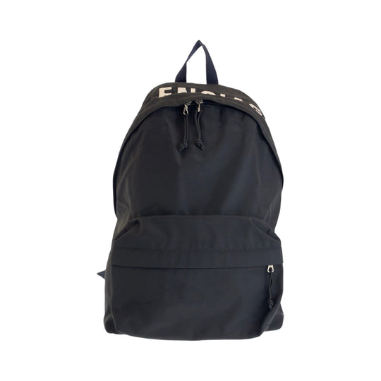 BALENCIAGA Backpack 565798 Nylon Black White SilverMetal Backpack Backpack Wheel mens Used Authentic