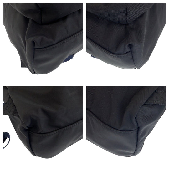 BALENCIAGA Backpack 565798 Nylon Black White SilverMetal Backpack Backpack Wheel mens Used Authentic