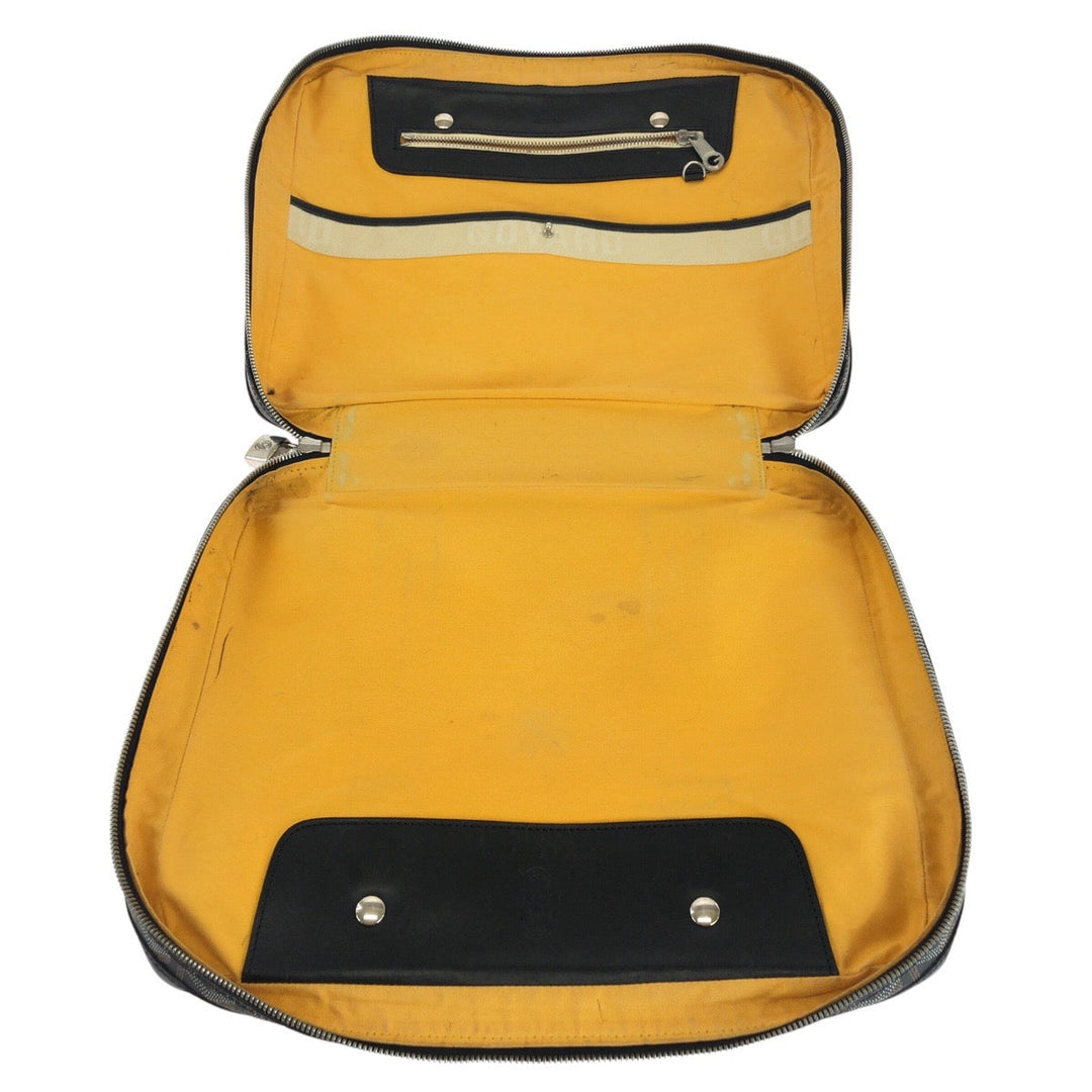 GOYARD Business bag PVC, Leather Black Yellow SilverMetal Business bag briefcase Ambasard PM mens Used Authentic