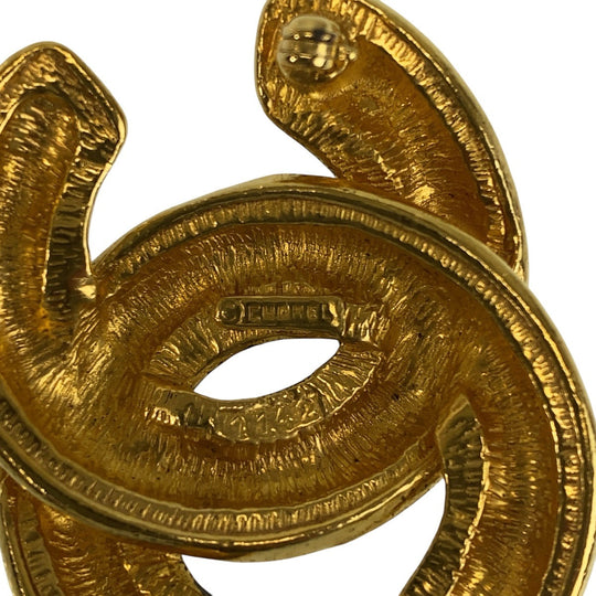 CHANEL Brooch plating gold Brooch COCO Mark Women Used Authentic