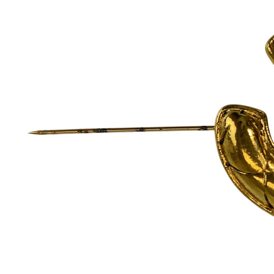 CHANEL Brooch plating gold Brooch COCO Mark Women Used Authentic
