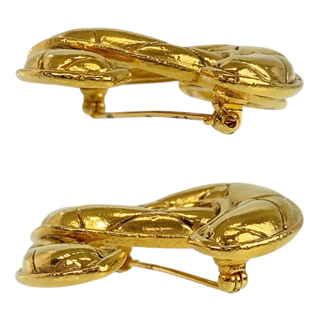 CHANEL Brooch plating gold Brooch COCO Mark Women Used Authentic