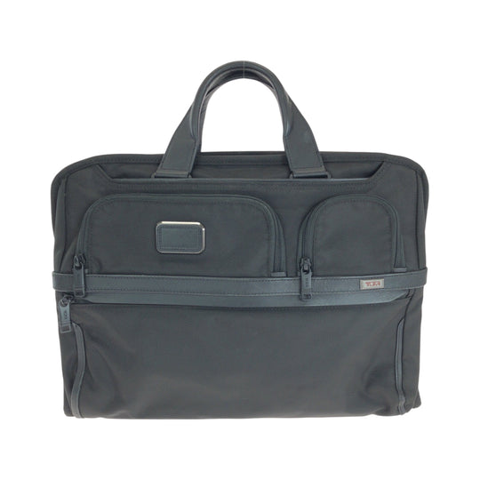 TUMI Business bag Nylon, Leather Black Black Metal Business bag handbag International Organizer mens Used Authentic