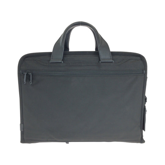 TUMI Business bag Nylon, Leather Black Black Metal Business bag handbag International Organizer mens Used Authentic