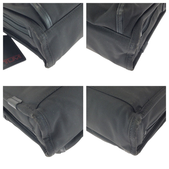 TUMI Business bag Nylon, Leather Black Black Metal Business bag handbag International Organizer mens Used Authentic