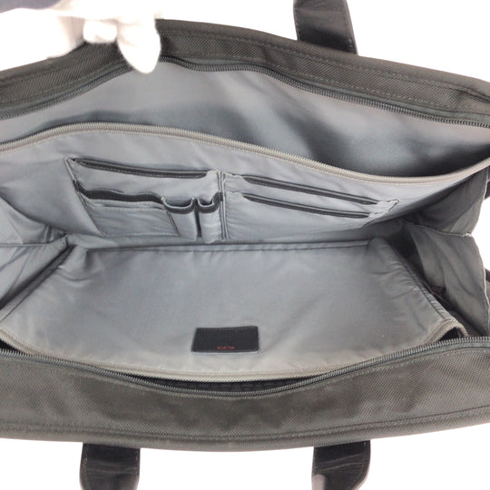 TUMI Business bag Nylon, Leather Black Black Metal Business bag handbag International Organizer mens Used Authentic