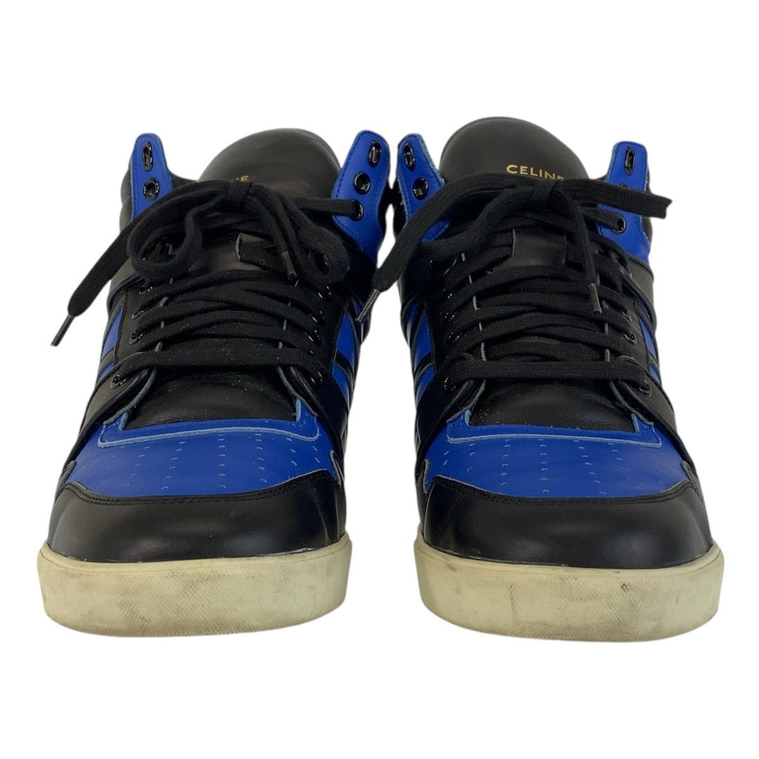 CELINE sneakers leather blue-black sneakers mens 43 Used Authentic