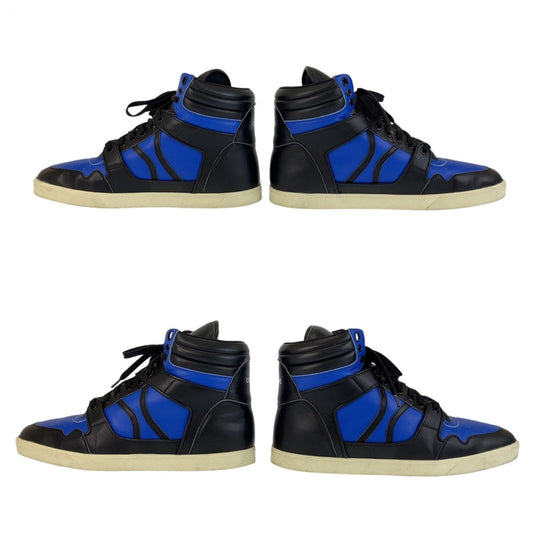 CELINE sneakers leather blue-black sneakers mens 43 Used Authentic