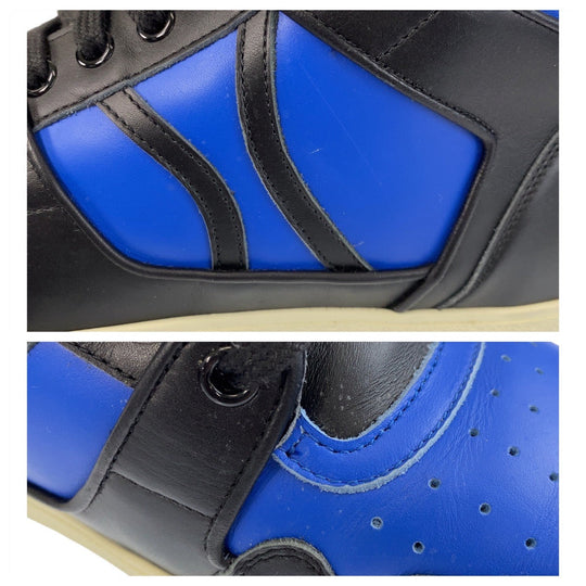 CELINE sneakers leather blue-black sneakers mens 43 Used Authentic