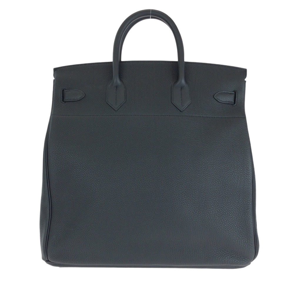 HERMES Handbag Togo black HAUT A COURROIES40