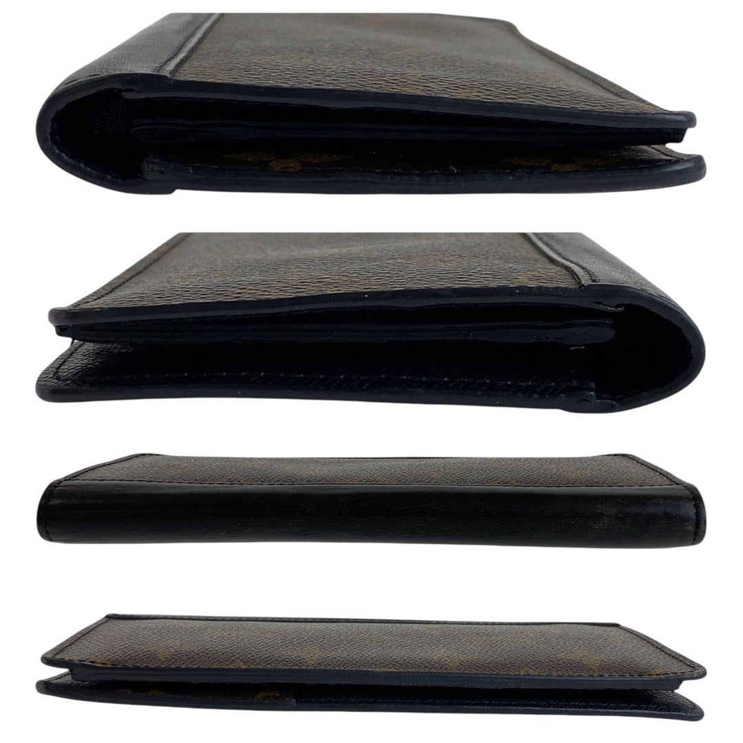 LOUIS VUITTON Long Wallet Purse M69410 PVC Brown black Long Wallet Purse Monogram Macasa Portefeuille Braza mens Used Authentic