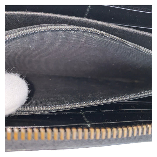 LOUIS VUITTON Long Wallet Purse 212110 PVC black Long Wallet Purse GG imprime interlocking Women Used Authentic