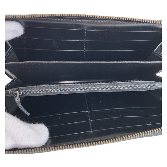 LOUIS VUITTON Long Wallet Purse 212110 PVC black Long Wallet Purse GG imprime interlocking Women Used Authentic