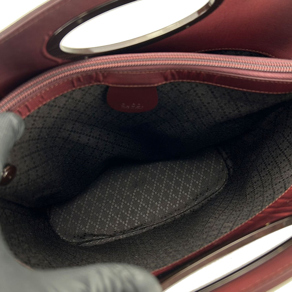 GUCCI Handbag 000.1013.0556 Satin Bordeaux Women Used Authentic
