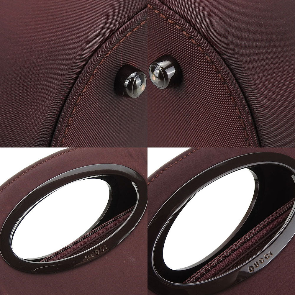 GUCCI Handbag 000.1013.0556 Satin Bordeaux Women Used Authentic