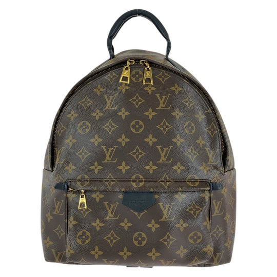 LOUIS VUITTON Backpack M44874 PVC, Leather Brown Gold Metal Backpacks, Daypacks, Backpacks for Men and Women Monogram Palm Springs Backpack MM Women Used Authentic