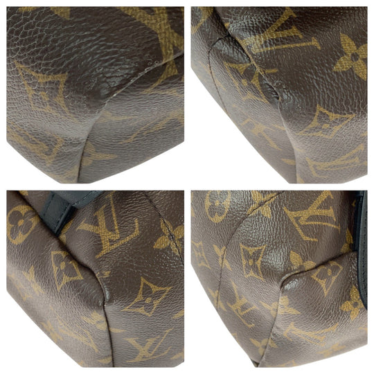 LOUIS VUITTON Backpack M44874 PVC, Leather Brown Gold Metal Backpacks, Daypacks, Backpacks for Men and Women Monogram Palm Springs Backpack MM Women Used Authentic