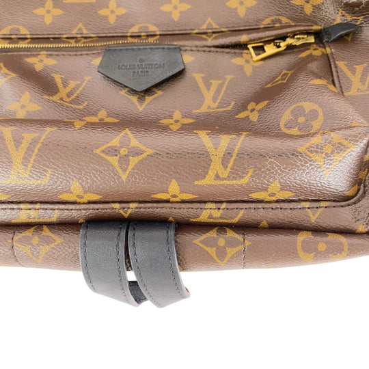 LOUIS VUITTON Backpack M44874 PVC, Leather Brown Gold Metal Backpacks, Daypacks, Backpacks for Men and Women Monogram Palm Springs Backpack MM Women Used Authentic